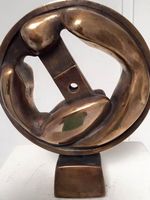 Triebrad (2), 2005, Bronze 23x18x7 cm, von Wolf Spemann