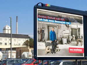 Plakatmotiv Imagekampagne deutsches Handwerk in Ulm