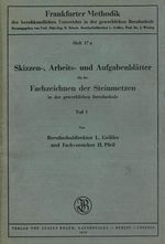 Deckblatt der Loseblatt-Sammlung "Skizzen-, Arbeits- und Aufgabenblätter für das Fachzeichnen der Steinmetzen"