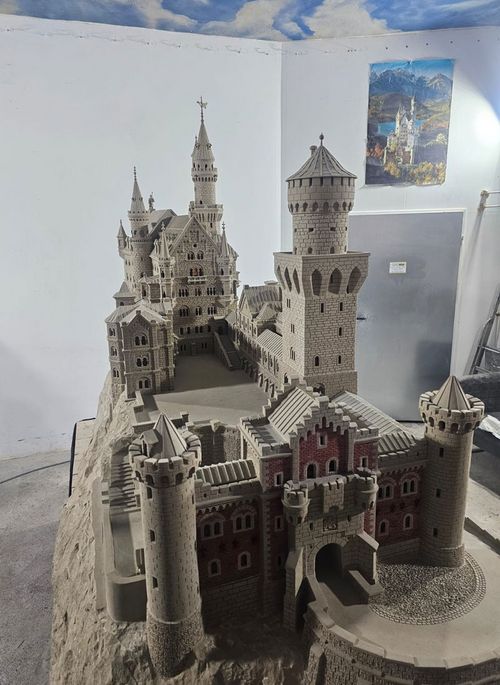 Aus UDELFANGER SANDSTEIN entstand der Nachbau des Schlosses Neuschwanstein.