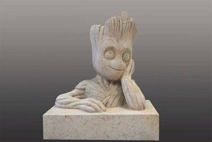 Das Gewinnerstück: Ein Pflanzenkübel in Form von "Baby Groot"