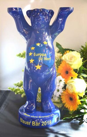 Europapreis "Blauer Bär" 2018: Der "Sonderbär" ging an den Verein "Steine ohne Grenzen".