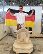 Steinmetz Michael Neumann bei den WorldSkills 2024 in Lyon