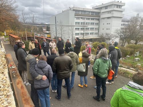 Steinmetz- und Steinbildhauer-Innung München Oberbayern zu Besuch auf dem Campus Vivorum in Süßen