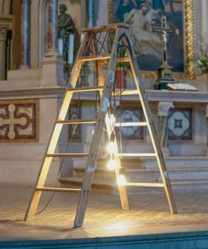 Arbeit von Stefanie Unruh in der Münchener Lukaskirche (Foto: Willy Hafner)