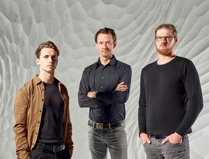 Die Flux-Projektpartner: v.l. Corian Siedentopf, Fritz Aly und Steinwolf-Mitarbeiter Nick Hilse, Foto: Tim Dalhoff