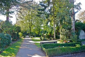 Rahlstedter Friedhof, Weg durch den Friedhof (Foto: Dirtsc)