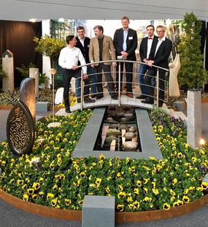 Ein Teil des Messeteams vom Forum Naturstein