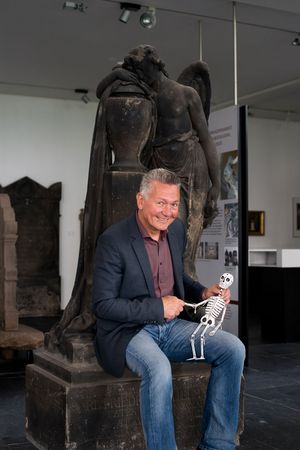 Gerold Eppler im Museum für Sepulkralkultur in Kassel. 