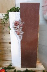 Urnenstein mit neuem Ornament