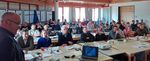 Voll besetzter Vortragssaal im Kompetenzzentrum zum Thema Grabmalanlagen