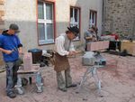 Impressionen des Steinmetz-Symposiums aus 2015 auf Kloster Altenberg 