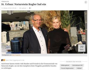 Törggelen bei Naturstein Kogler im österreichischen St. Urban