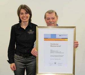 Obermeisterin Sylke Lambert und Hans-Dieter Lambert