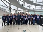 Die Teilnehmenden im Berliner Reichstag (Foto: Steinmetzinnung KH-LB)