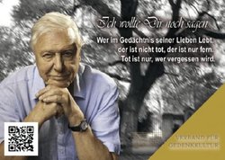 Der VfG will u. a. eine Info-Kampagne mit Postkarten starten, auf denen ein QR-Code zu einem Info video zu Vorzügen der Erdbestattung führt. Postkartenmotiv: TV-Medien Rhein-Neckar GmbH