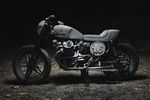 Motorrad mit Teilen aus Mendiger Basalt